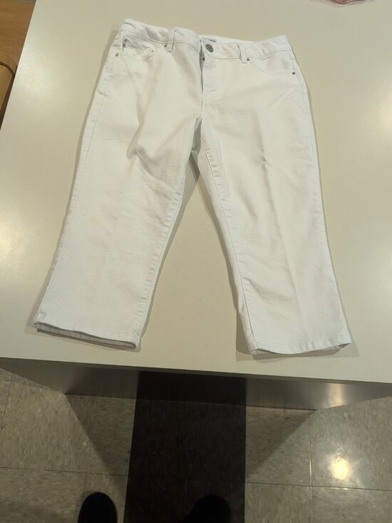 d.jeans Pants - d.jeans Pants Women's Sz 10 White Straight Leg Chino Solid Pocketed